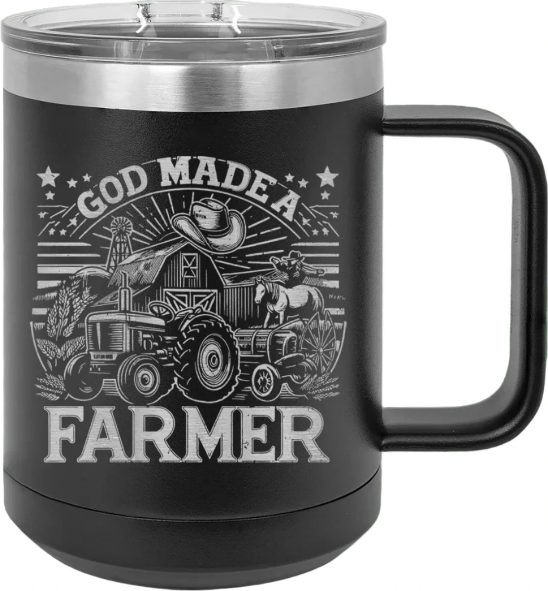 God Made A Farmer - Tumbler