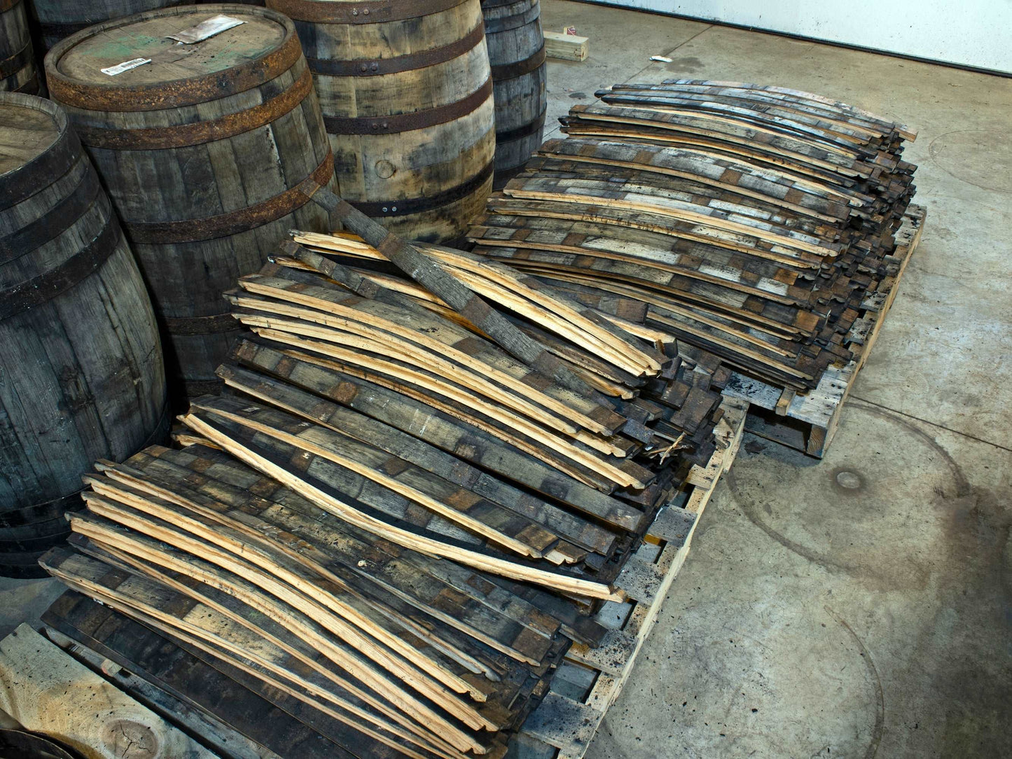 4" - 5" Wide - Whiskey Barrel Staves