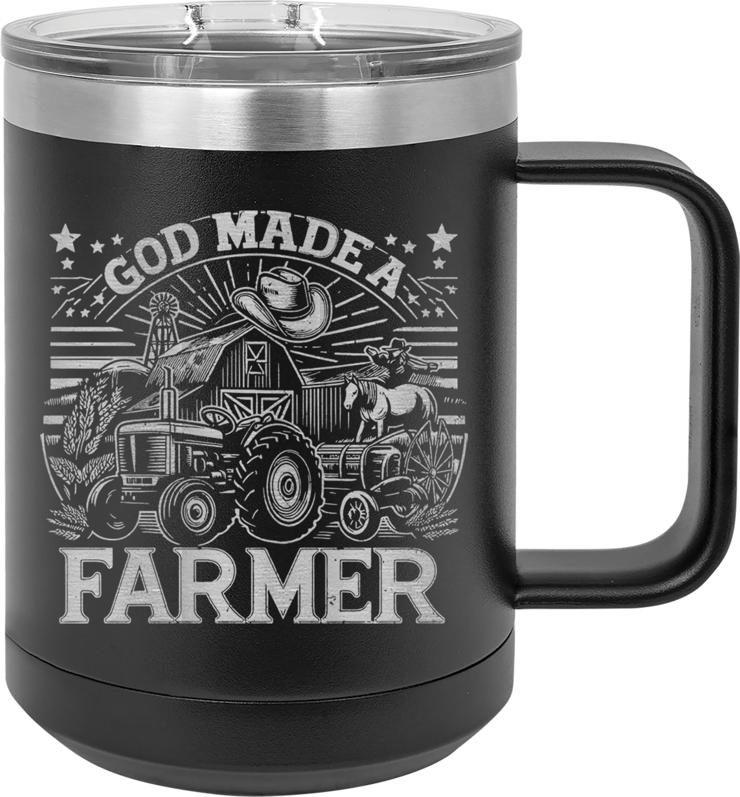 God Made A Farmer - Tumbler