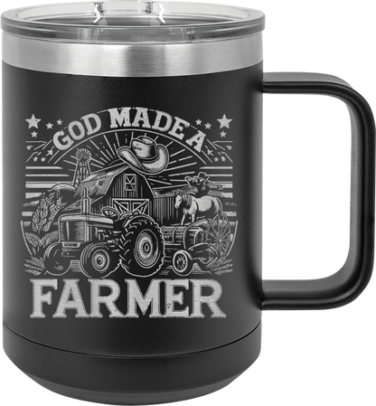 God Made A Farmer - Tumbler