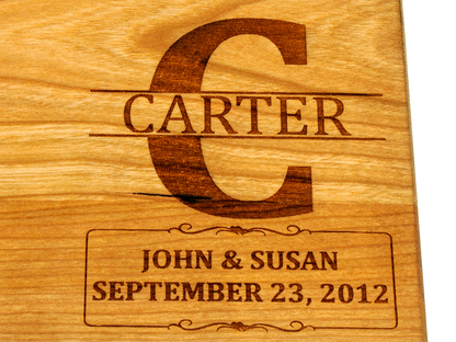 Custom Wedding Cutting Board - 9"x12"