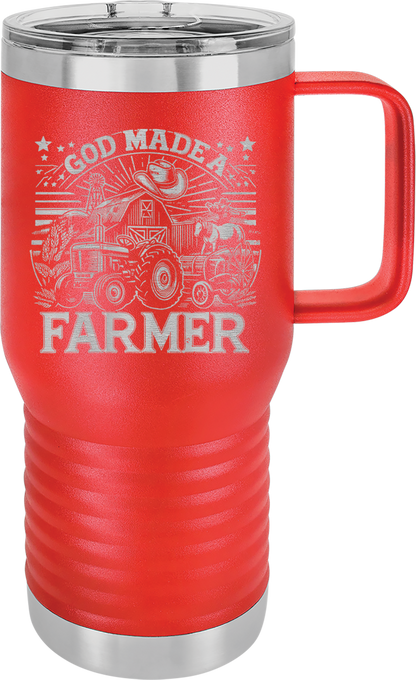 God Made A Farmer - Tumbler