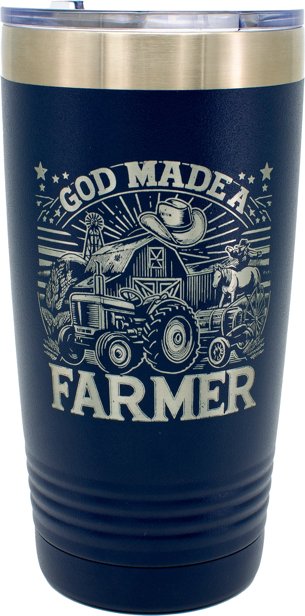 God Made A Farmer - Tumbler