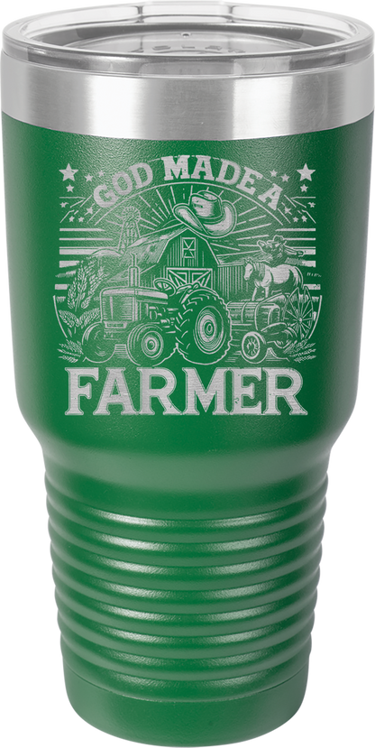 God Made A Farmer - Tumbler