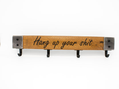 Whiskey Barrel Stave Key Hanger