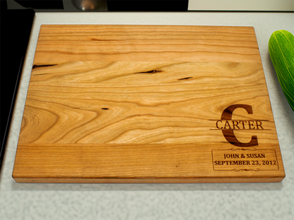 Custom Wedding Cutting Board - 9"x12"