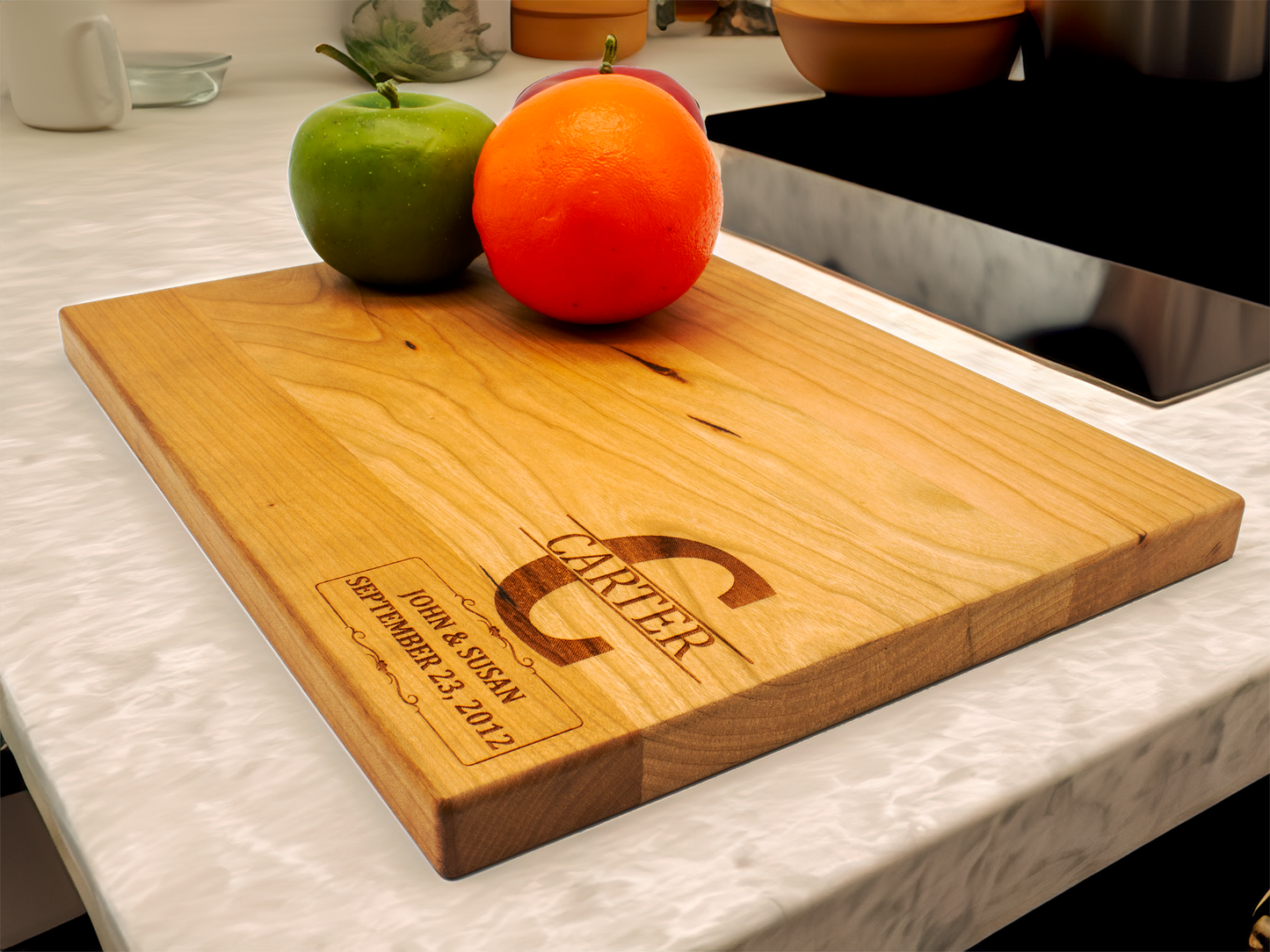 Custom Wedding Cutting Board - 9"x12"