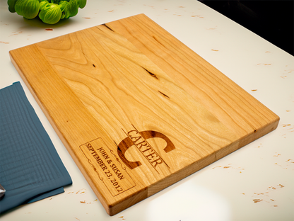 Custom Wedding Cutting Board - 9"x12"