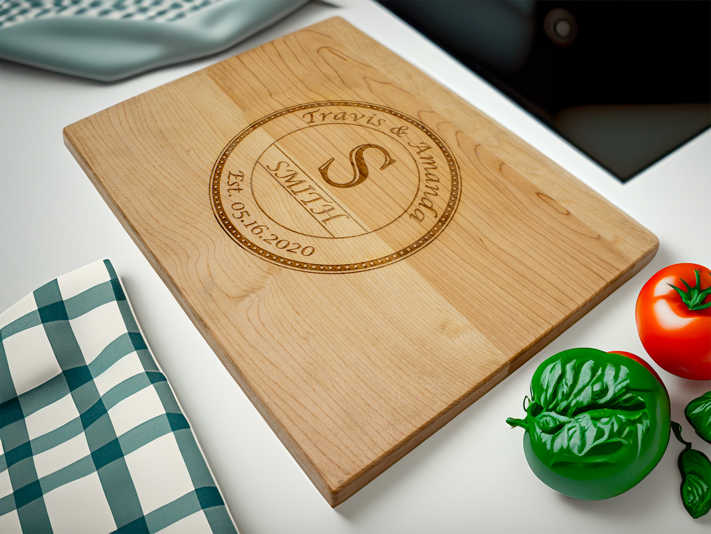 Personalized Wedding Cutting Board - 9"x12"