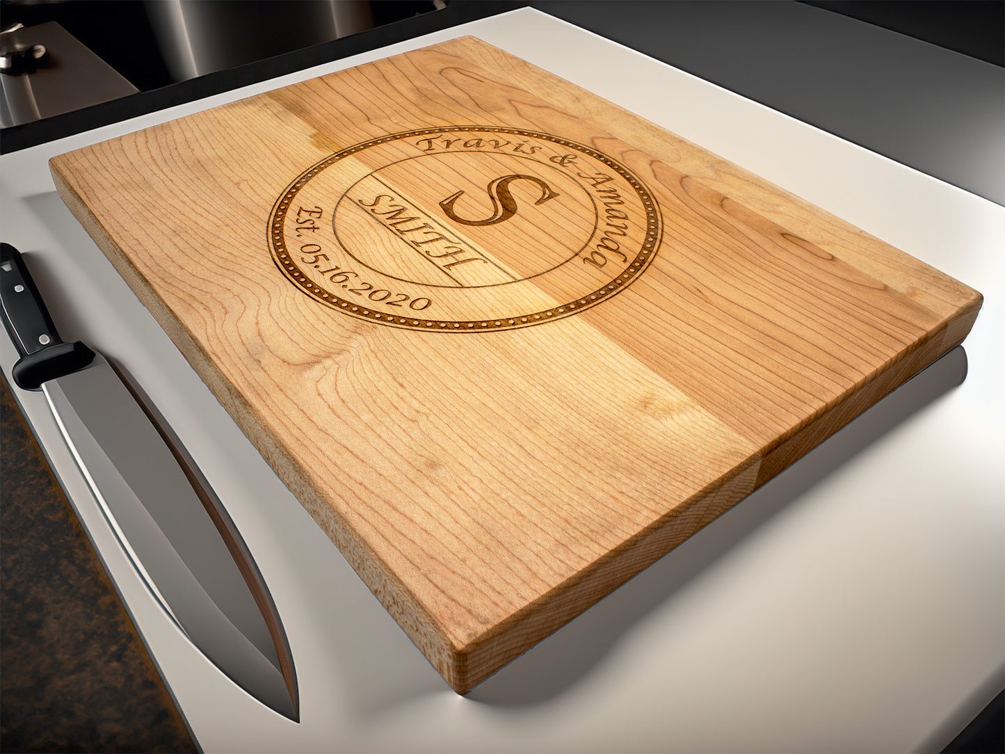 Personalized Wedding Cutting Board - 9"x12"