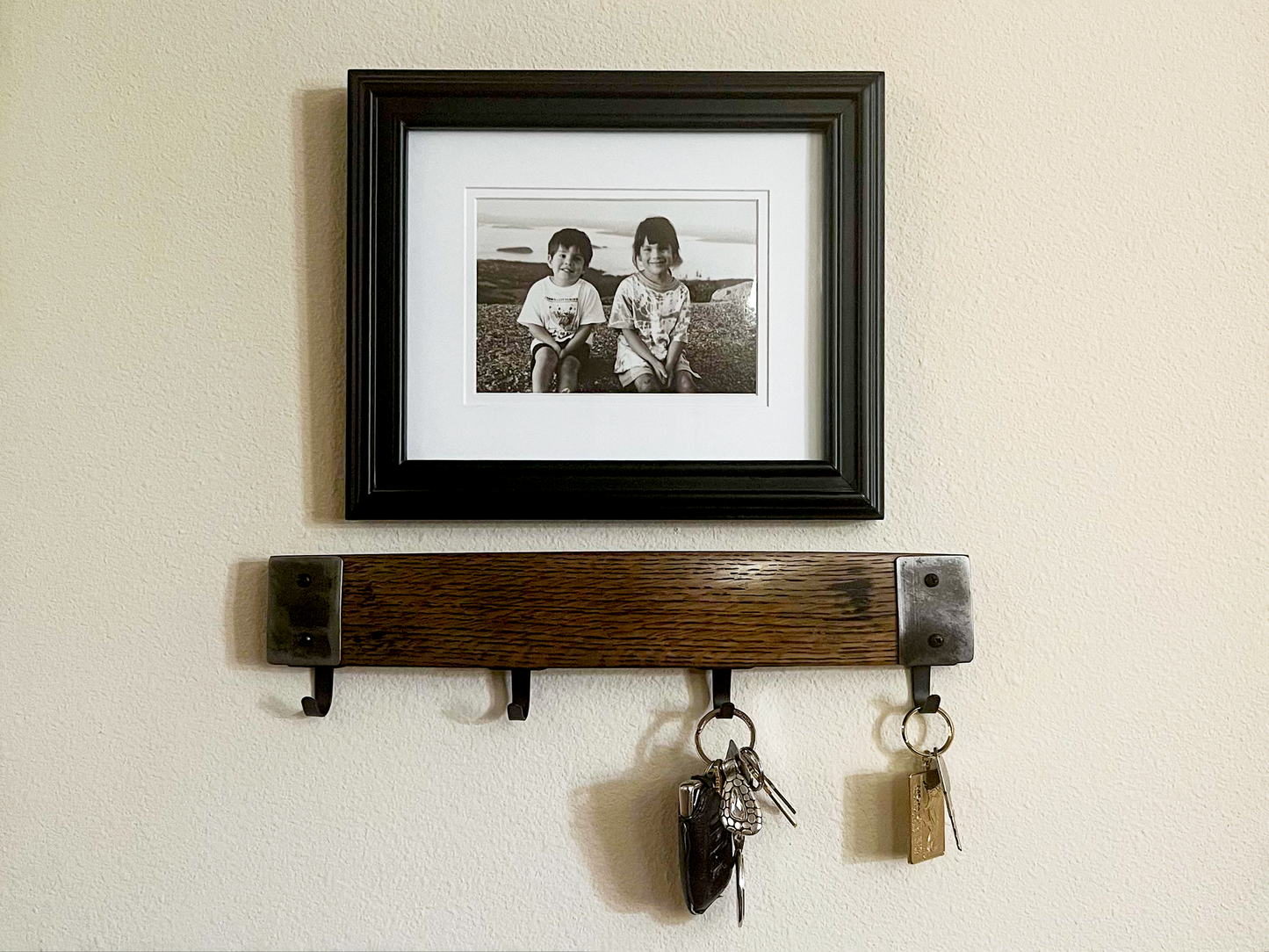 Whiskey Barrel Stave Key Hanger