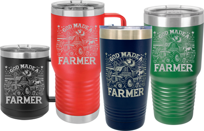 God Made A Farmer - Tumbler